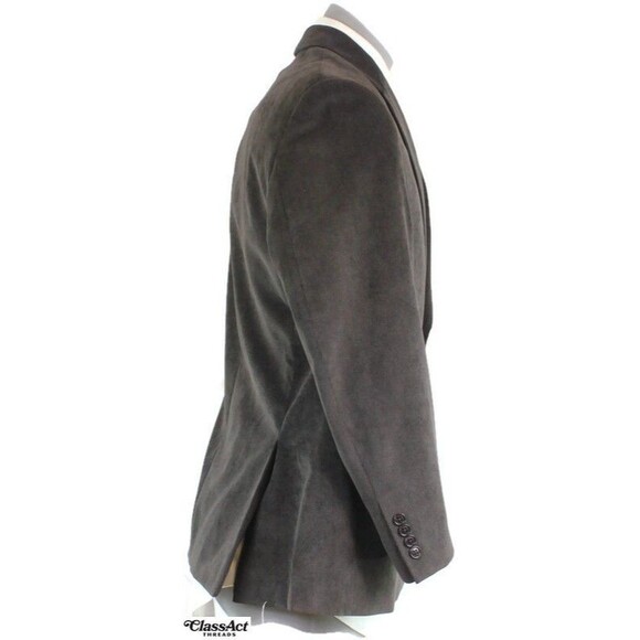 Calvin Klein Men’s  Brown 2 Button Double Vent Corduroy Blazer  Sport Coat 42S - Picture 5 of 8